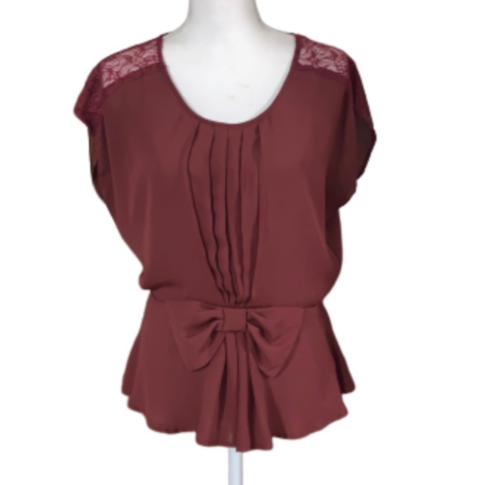 Heart Soul burgundy dress shirt